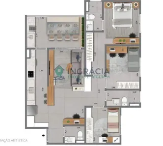 Apartamento com 3 Quartos à venda, 85m² no Chácaras Saudáveis e Encantadoras, Jundiaí