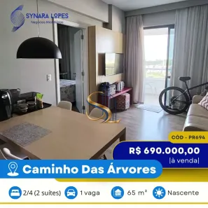 Apartamento com 2 Quartos à venda, 65m² no Caminho das Árvores, Salvador