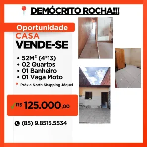 Casa com 2 Quartos à venda, 60m² no Demócrito Rocha, Fortaleza