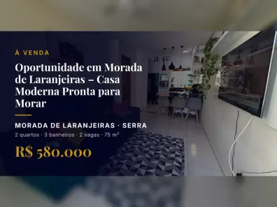 Casa com 2 Quartos à venda, 75m² no Morada de Laranjeiras, Serra