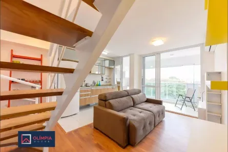 Cobertura com 1 Quarto para alugar, 88m² no Pinheiros, São Paulo