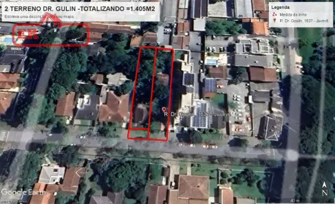 Lote/Terreno à venda, 1352m² no Juvevê, Curitiba