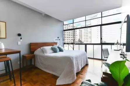 Apartamento com 1 Quarto para alugar, 33m² no República, São Paulo