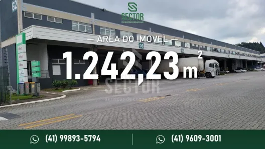 Galpão/Depósito/Armazém para alugar, 1242m² no Costeira, São José dos Pinhais
