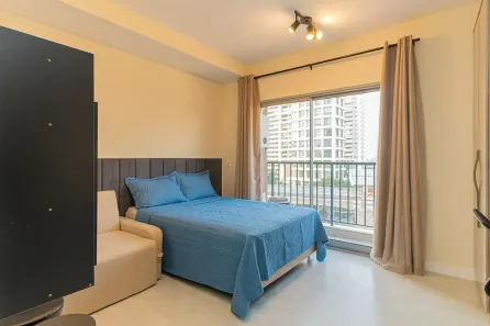Apartamento com 1 Quarto para alugar, 24m² no Vila Cordeiro, São Paulo