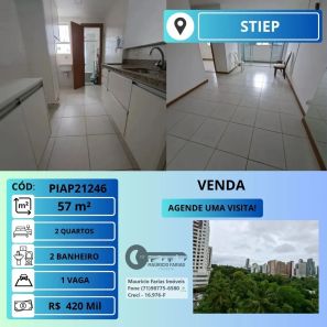 Apartamento com 2 Quartos à venda, 51m² no Stiep, Salvador