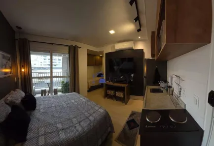 Apartamento com 1 Quarto para alugar, 26m² no Brooklin Paulista, São Paulo