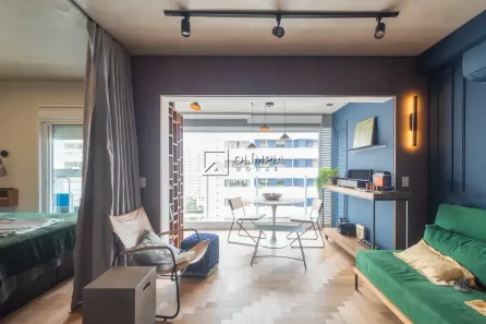 Apartamento com 1 Quarto para alugar, 42m² no Indianópolis, São Paulo