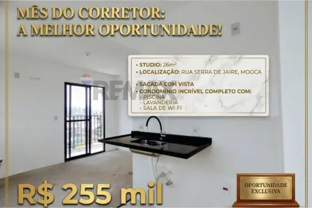 Apartamento com 1 Quarto à venda, 26m² no Quarta Parada, São Paulo