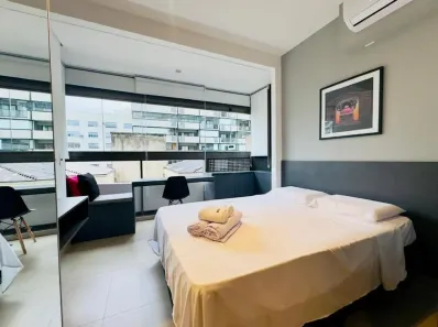 Apartamento com 1 Quarto para alugar, 19m² no Pinheiros, São Paulo