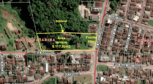 Lote/Terreno à venda, 9118m² no Floresta, Joinville