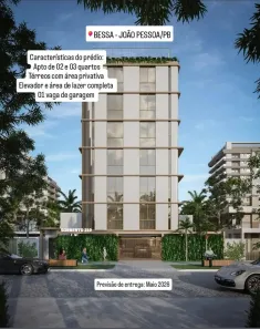 Apartamento com 2 Quartos à venda, 58m² no Bessa, João Pessoa