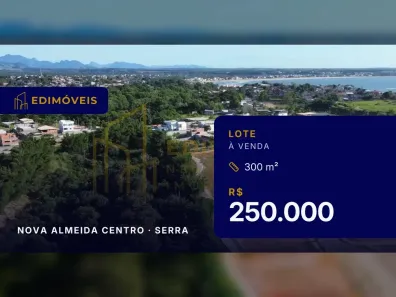 Lote/Terreno à venda, 300m² no Nova Almeida Centro, Serra