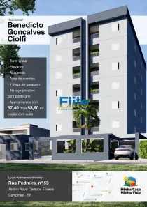 Apartamento com 2 Quartos à venda, 53m² no Jardim Novo Campos Elíseos, Campinas