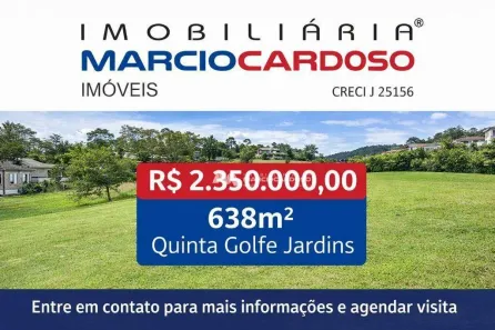 Lote/Terreno à venda, 638m² no Residencial Quinta do Golfe, São José do Rio Preto