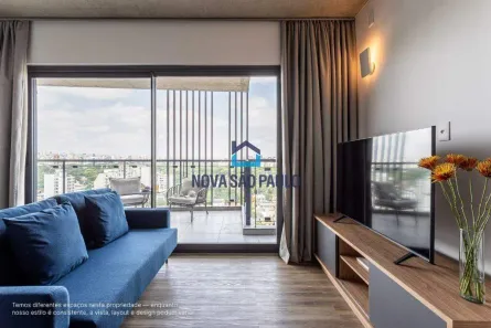 Apartamento com 1 Quarto para alugar, 55m² no Pinheiros, São Paulo
