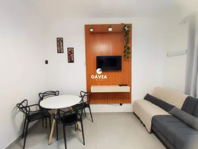 Apartamento com 1 Quarto à venda, 27m² no Itararé, São Vicente