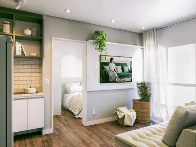 Apartamento com 1 Quarto para alugar, 34m² no Pinheiros, São Paulo