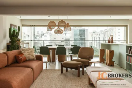 Apartamento com 3 Quartos para alugar, 149m² no Indianópolis, São Paulo