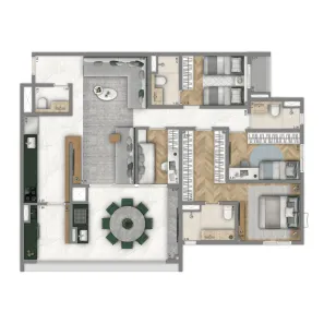 Apartamento com 3 Quartos à venda, 126m² no Vila Prudente, São Paulo