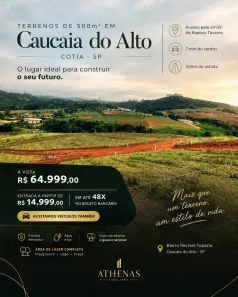 Lote/Terreno à venda, 500m² no Centro (Caucaia do Alto), Cotia
