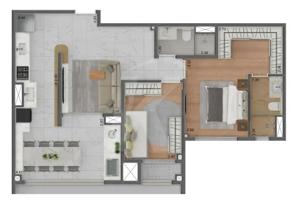 Apartamento com 2 Quartos à venda, 71m² no Vila Albertina, São Paulo