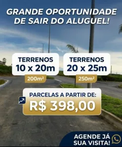 Lote/Terreno à venda, 250m² no Cacau Pirêra, Iranduba