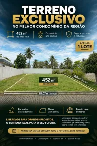 Lote/Terreno à venda, 452m² no Pium (Distrito Litoral), Parnamirim