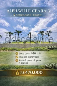 Lote/Terreno à venda, 460m² no Cidade Alpha, Eusébio