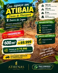 Lote/Terreno à venda, 600m² no Centro, Atibaia