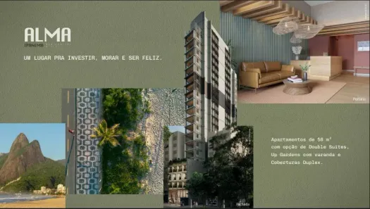 Apartamento com 2 Quartos à venda, 58m² no Ipanema, Rio de Janeiro