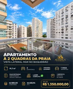 Apartamento com 2 Quartos à venda, 92m² no Boqueirão, Santos