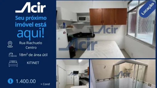 Kitnet com 1 Quarto para alugar, 18m² no Centro, Rio de Janeiro