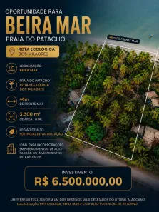 Lote/Terreno com 1 Quarto à venda, 3300m² no , Porto de Pedras