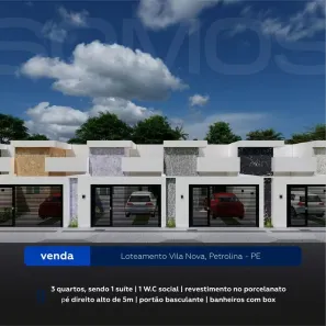 Casa com 3 Quartos à venda, 75m² no Loteamento Recife, Petrolina