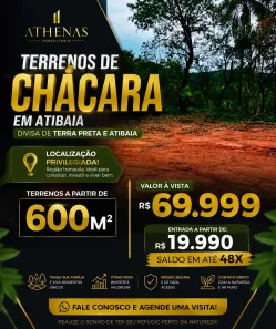 Lote/Terreno à venda, 600m² no Centro, Atibaia