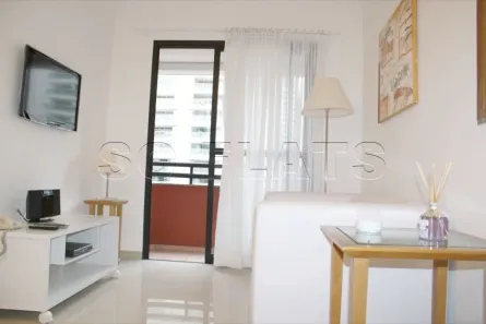 Flat com 1 Quarto para alugar, 43m² no Cidade Monções, São Paulo