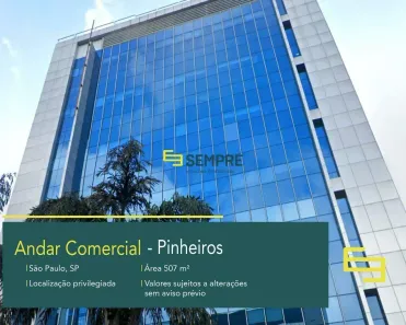 Sala Comercial para alugar, 507m² no Jardim Paulistano, São Paulo