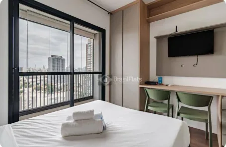 Flat com 1 Quarto para alugar, 22m² no Jardim das Acácias, São Paulo
