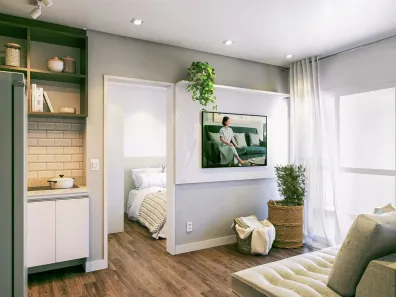 Apartamento com 1 Quarto para alugar, 34m² no Pinheiros, São Paulo