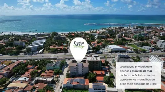 Apartamento com 1 Quarto à venda, 32m² no Porto de Galinhas, Ipojuca
