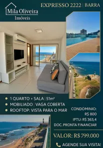 Apartamento com 1 Quarto à venda, 51m² no Barra, Salvador