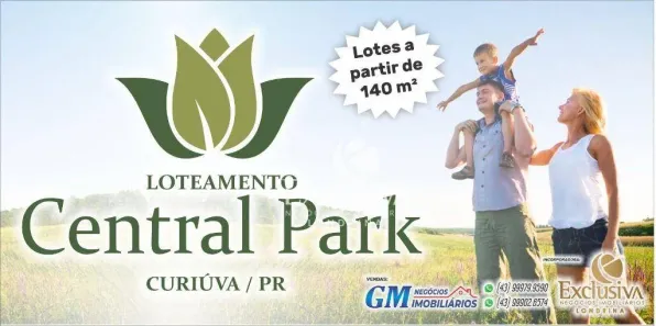 Lote/Terreno à venda, 140m² no Curiúva, Curiúva
