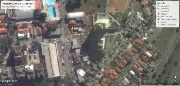 Lote/Terreno à venda, 1330m² no Centro, São José dos Campos