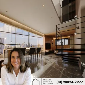 Apartamento com 1 Quarto à venda, 37m² no Aflitos, Recife