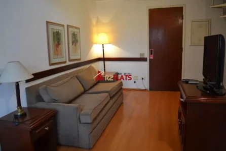 Flat com 1 Quarto para alugar, 52m² no Moema, São Paulo
