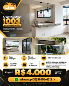 Apartamento com 3 Quartos para alugar, 104m² no São Pedro, Governador Valadares