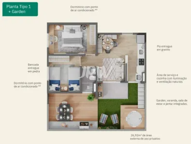 Apartamento com 2 Quartos à venda, 72m² no Jardim Monte Carlo, Indaiatuba