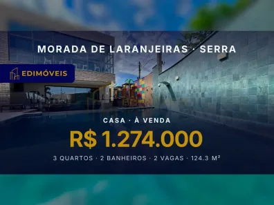 Casa com 3 Quartos à venda, 124m² no Morada de Laranjeiras, Serra