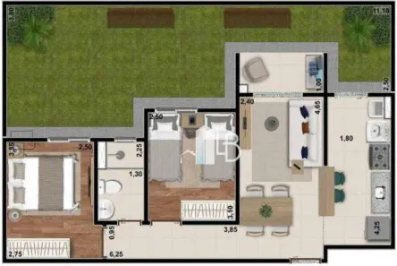 Apartamento com 2 Quartos à venda, 52m² no Shopping Park, Uberlândia